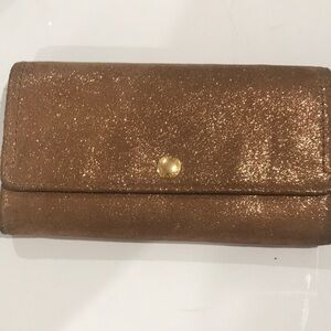 Cole Haan Wallet shimmer brown 8x4.5 leather